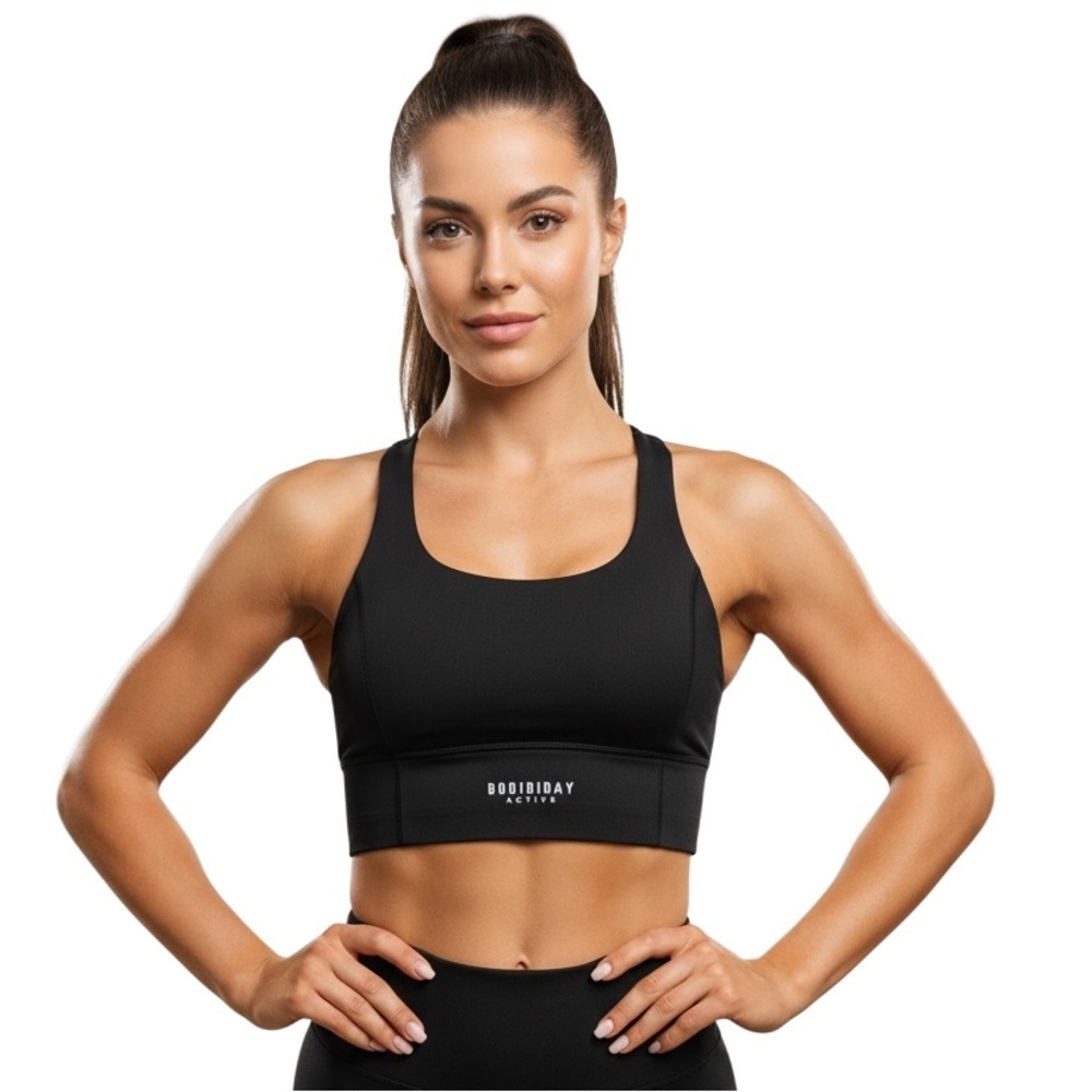 Active Black Sports Bra